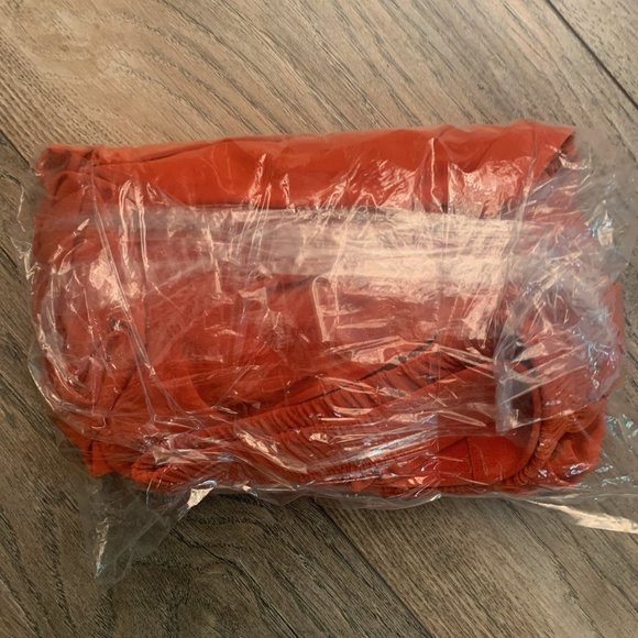 NWT ATTITUDES BY RENEE COMO JERSEY NO SIDE SEAM ANKLE PANTS BURNT SIENNA PXS - Picture 5 of 5